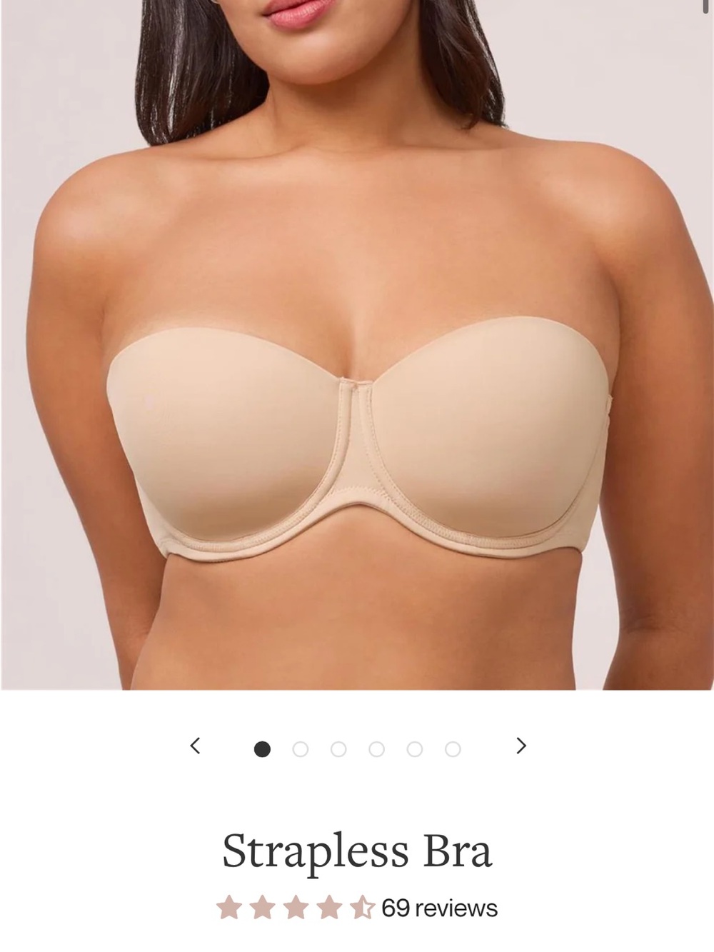 Seamless Strapless Bra in Nude